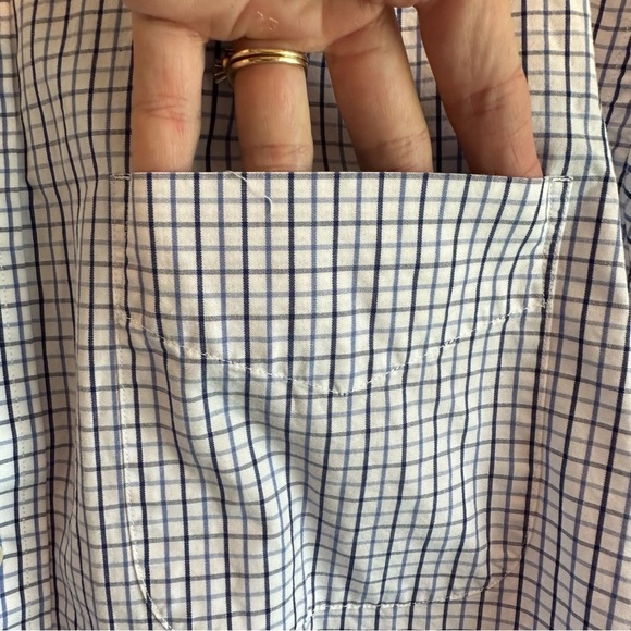 Kenneth Roberts Platinum Blue Pin Stripe Long Sleeve Botton Down Shirt - Picture 6 of 10